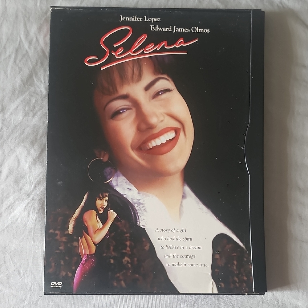 Warner Bros. Selena DVD Cover with Red and Black Design